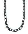 Seal your style with a kiss. Vince Camuto's sweet Kiss necklace embraces a rich metallic shimmer with  hematite tone mixed metal links. Approximate length: 30 inches.