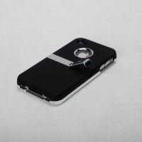 MetaiCase Deluxe AT&T Verizon Black Iphone 4 4S 4G Case Cover with Kickstand MetaiCase Deluxe AT&T Verizon Black Iphone 4 4S 4G Case Cover with Kickstand
