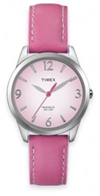 Timex Women's T2N864 Weekender Pink Leather Strap Watch Timex Women's T2N864 Weekender Pink Leather Strap Watch