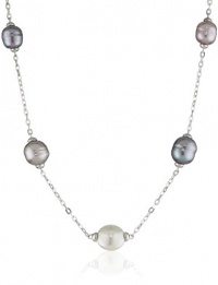 Majorica 17 Baroque and Coin Pearl Illusion Necklace Majorica 17 Baroque and Coin Pearl Illusion Necklace