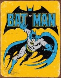Batman Retro Tin Sign , 13x16 , 13x16 Batman Retro Tin Sign , 13x16 , 13x16