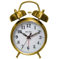 Westclox 70010G Clo Gold Qtz Twin Bell Alarm Clock Westclox 70010G Clo Gold Qtz Twin Bell Alarm Clock