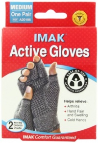 IMAK Active Gloves, Medium, 1 Pair IMAK Active Gloves, Medium, 1 Pair