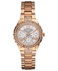 A sparkling, energetic watch with a variety of functions, by GUESS. A sparkling, energetic watch with a variety of functions, by GUESS.