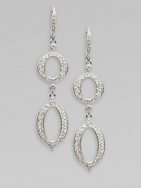 EXCLUSIVELY AT SAKS. An elegant style featuring pointed ovals accented with brilliant pavé crystals in a drop design. CrystalsRhodium-plated brassLength, about 2Leverback hookImported EXCLUSIVELY AT SAKS. An elegant style featuring pointed ovals accented with brilliant pavé crystals in a drop design. CrystalsRhodium-plated brassLength, about 2Leverback hookImported