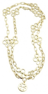 Tory Burch Large Clover Necklace Gold Tory Burch Large Clover Necklace Gold