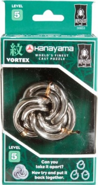 BePuzzled Hanayama Cast Metal Brainteaser Puzzles - Hanayama Vortex Puzzle (Level 5) BePuzzled Hanayama Cast Metal Brainteaser Puzzles - Hanayama Vortex Puzzle (Level 5)