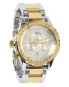 Nixon Men's 42-20 Chrono Analog Watch, Color: Silver / Champagne Gold