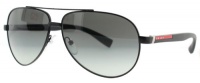 Prada Sport 51NS 1B03M1 Black 51NS Aviator Sunglasses Prada Sport 51NS 1B03M1 Black 51NS Aviator Sunglasses