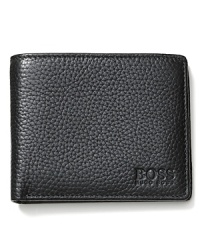 Pocket your essentials with BOSS Black's slim bi-fold wallet, rendered in soft pebbled leather, with embossed logo. Pocket your essentials with BOSS Black's slim bi-fold wallet, rendered in soft pebbled leather, with embossed logo.