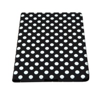 HDE® Black Case with White Polka Dots fits iPad 2/3 HDE® Black Case with White Polka Dots fits iPad 2/3