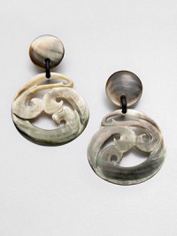 Iridescent brilliance gives these shell earrings must-have appeal. ShellDrop, about 4Imported Iridescent brilliance gives these shell earrings must-have appeal. ShellDrop, about 4Imported