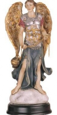 5 Inch Archangel Saeltiel Holy Figurine Religious Decoration Statue