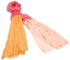 Echo Design Women's Colorblock Lightweight Wrap with A Silk Protein Finish, Linen, One Size