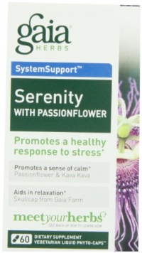 Gaia Herbs Serenity with Passionflower, 60 Liquid Phyto-Capsules Gaia Herbs Serenity with Passionflower, 60 Liquid Phyto-Capsules
