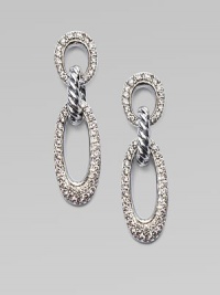 From the Silver Ice Collection. A dazzling, drop style showcasing brilliant diamonds set in sterling silver. Diamonds, 1.05 tcwSterling silverDrop, about 1¼Post backImported From the Silver Ice Collection. A dazzling, drop style showcasing brilliant diamonds set in sterling silver. Diamonds, 1.05 tcwSterling silverDrop, about 1¼Post backImported