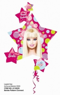 Barbie All Dolled Up Super Shape Metallic Balloon, 32 x 35 Inches Barbie All Dolled Up Super Shape Metallic Balloon, 32 x 35 Inches