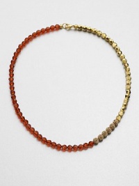 A colorful design with a blend of faceted and decorated beads in an abstract style. Glass and acrylic beadsLength, about 17Lobster clasp closureImported A colorful design with a blend of faceted and decorated beads in an abstract style. Glass and acrylic beadsLength, about 17Lobster clasp closureImported