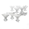 Crystal Clear Alexandria 17-Piece Taster Tinis Bowl Set with Spoons