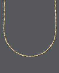 Perfectly luxurious. This perfectina chain in 14k gold adds an extra hint of shine to your outfit. Approximate length: 20 inches.