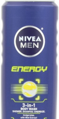 Nivea For Men Energy Hair and Body Wash, 16.9-Ounce Bottle (Pack of 3) Nivea For Men Energy Hair and Body Wash, 16.9-Ounce Bottle (Pack of 3)