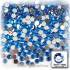 The Crafts Outlet 1440-Piece Flat Back Round Rhinestones, 3mm, Royal Blue