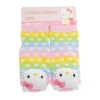 Hello Kitty Baby Rattle Socks with Non-Skid Bottom, Rainbow Heart, 12-24 Months