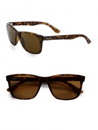 Square top frames with metal rivet accents and signature logo. Available in havana with crystal brown polar lens or black with grey gradient lens.Logo temples100% UV protectionMade in Italy Square top frames with metal rivet accents and signature logo. Available in havana with crystal brown polar lens or black with grey gradient lens.Logo temples100% UV protectionMade in Italy