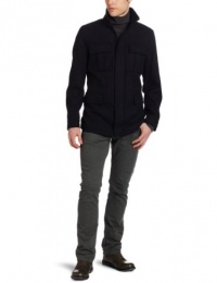 Ben Sherman Men's Four Pocket Herringbone Melton Coat Ben Sherman Men's Four Pocket Herringbone Melton Coat