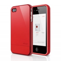 elago S4 Glide Case for AT&T, Sprint and Verizon iPhone 4/4S (Extream Hot Red) - eco-friendly packaging