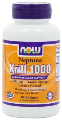 Now Foods Neptune Krill Oil 1000mg Soft-gels, 60-Count Now Foods Neptune Krill Oil 1000mg Soft-gels, 60-Count