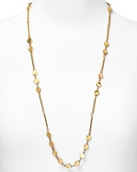 kate spade new york styles scattered simplicity with this long-link necklace, cast in 12 karat gold plate and accented by a smattering of gleaming stones. kate spade new york styles scattered simplicity with this long-link necklace, cast in 12 karat gold plate and accented by a smattering of gleaming stones.