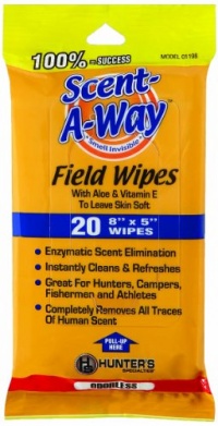 Hunter's Specialties Scent-A-Way Odorless Field Wipes Hunter's Specialties Scent-A-Way Odorless Field Wipes