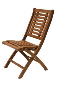 Outdoor Interiors 10040 Eucalyptus Folding Side Chair Outdoor Interiors 10040 Eucalyptus Folding Side Chair
