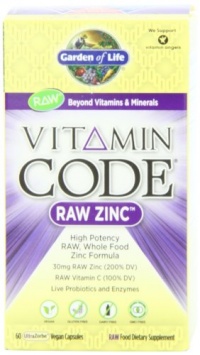 Garden Of Life Vitamin Code Raw Zinc Capsules, 60 Count Garden Of Life Vitamin Code Raw Zinc Capsules, 60 Count