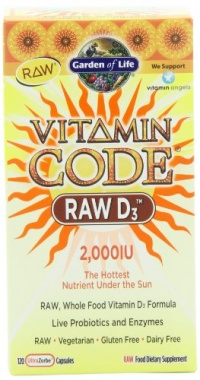 Garden Of Life Vitamin Code Raw D3 Capsules, 120 Count Garden Of Life Vitamin Code Raw D3 Capsules, 120 Count