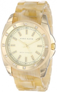 Anne Klein Women's 10/9988CHHN Gold-Tone Horn Resin Bracelet Watch Anne Klein Women's 10/9988CHHN Gold-Tone Horn Resin Bracelet Watch
