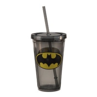 Vandor 76144 Batman Acrylic Travel Cup with Lid and Straw, 18-Ounce, Multicolored Vandor 76144 Batman Acrylic Travel Cup with Lid and Straw, 18-Ounce, Multicolored