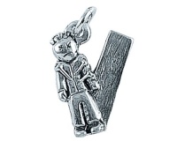 Sterling Silver V is for Voodoo Charm Sterling Silver V is for Voodoo Charm