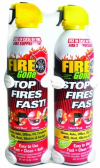 Fire Gone 2 Pack with Brackets - 16 oz. Fire Gone 2 Pack with Brackets - 16 oz.