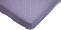 American Baby Company Percale Crib Sheet, Lavender Dots American Baby Company Percale Crib Sheet, Lavender Dots