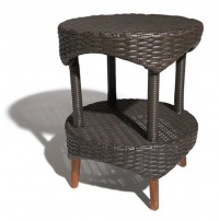 Strathwood Cypress All-Weather Wicker Bistro Table, Brown Strathwood Cypress All-Weather Wicker Bistro Table, Brown