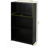 Furinno 99736EX 3 Shelf Storage Racks Shelves Cabinet Bookcase Bookshelf Bookshelves, Espresso Finish Furinno 99736EX 3 Shelf Storage Racks Shelves Cabinet Bookcase Bookshelf Bookshelves, Espresso Finish