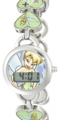 Disney Kids' TK2015 Tinkerbell Digital Dial Heart Link Bracelet Watch