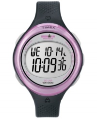Feminine styling with functions needed by athletes everywhere: an Ironman watch by Timex. Feminine styling with functions needed by athletes everywhere: an Ironman watch by Timex.