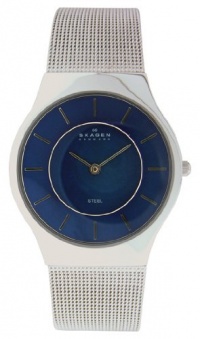 Skagen Men's 233LSSN Blue Face Mesh Watch Skagen Men's 233LSSN Blue Face Mesh Watch