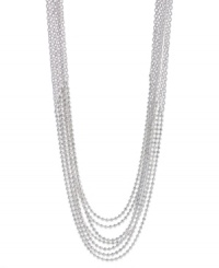 Elegance in layers. Giani Bernini's sterling silver necklace puts forth rows of chains for a look that's stylishly stunning. Approximate length: 18 inches. Elegance in layers. Giani Bernini's sterling silver necklace puts forth rows of chains for a look that's stylishly stunning. Approximate length: 18 inches.