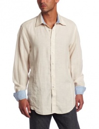 Report Collection Men's Linen Button-Front Shirt Report Collection Men's Linen Button-Front Shirt