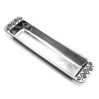 Wilton Armetale Reggae Cracker Serving Tray, Rectangular, 3-1/2-Inch by 13-1/4-Inch Wilton Armetale Reggae Cracker Serving Tray, Rectangular, 3-1/2-Inch by 13-1/4-Inch