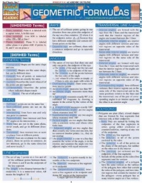 Geometric Formulas (Quickstudy: Academic) Geometric Formulas (Quickstudy: Academic)